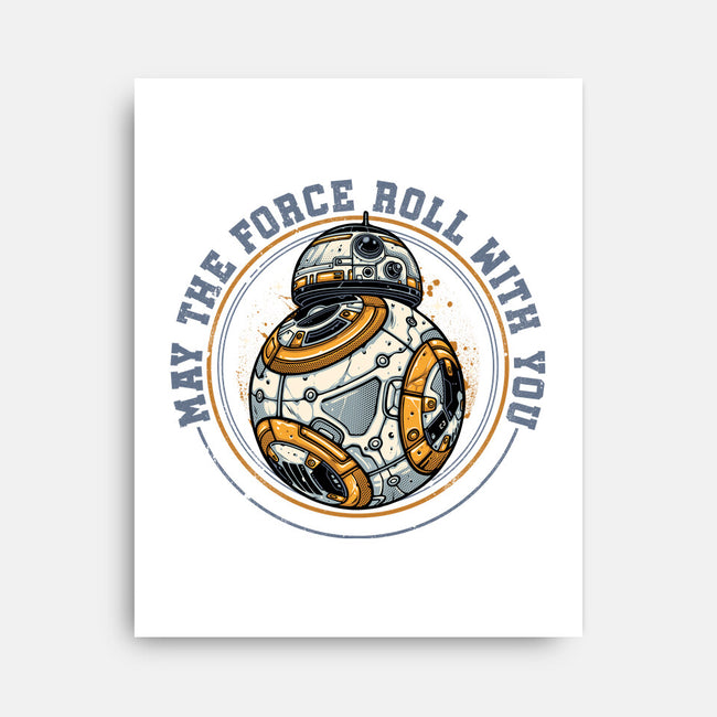May The Force Roll With You-None-Stretched-Canvas-glitchygorilla