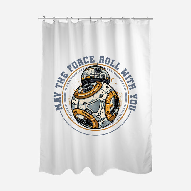 May The Force Roll With You-None-Polyester-Shower Curtain-glitchygorilla