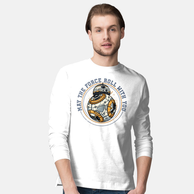 May The Force Roll With You-Mens-Long Sleeved-Tee-glitchygorilla