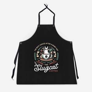 Slugcat Coffee Emblem-Unisex-Kitchen-Apron-LAGELANTEE