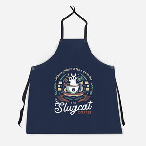 Slugcat Coffee Emblem-Unisex-Kitchen-Apron-LAGELANTEE