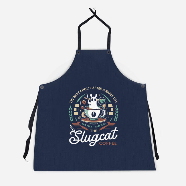 Slugcat Coffee Emblem-Unisex-Kitchen-Apron-LAGELANTEE