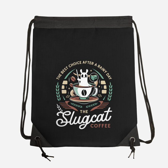 Slugcat Coffee Emblem-None-Drawstring-Bag-LAGELANTEE