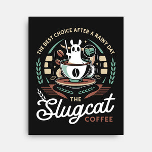 Slugcat Coffee Emblem-None-Stretched-Canvas-LAGELANTEE