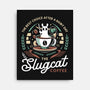 Slugcat Coffee Emblem-None-Stretched-Canvas-LAGELANTEE