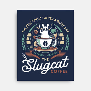 Slugcat Coffee Emblem-None-Stretched-Canvas-LAGELANTEE