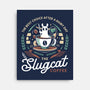 Slugcat Coffee Emblem-None-Stretched-Canvas-LAGELANTEE