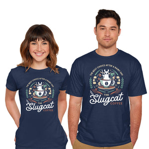Slugcat Coffee Emblem-Mens-Basic-Tee-LAGELANTEE