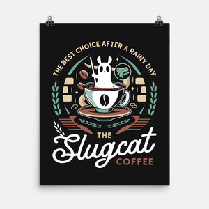 Slugcat Coffee Emblem-None-Matte-Poster-LAGELANTEE