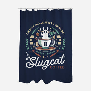 Slugcat Coffee Emblem-None-Polyester-Shower Curtain-LAGELANTEE