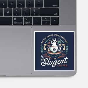 Slugcat Coffee Emblem-None-Glossy-Sticker-LAGELANTEE