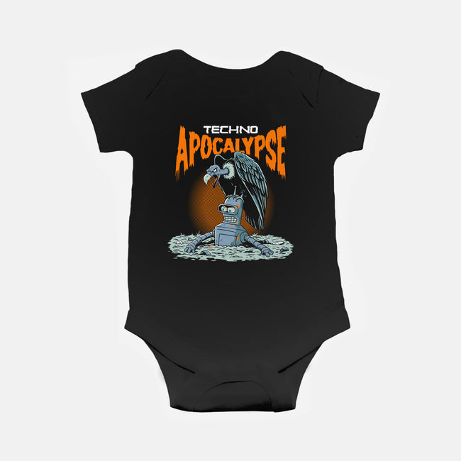 Techno Apocalypse-Baby-Basic-Onesie-P1yu5h