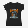 Techno Apocalypse-Womens-V-Neck-Tee-P1yu5h