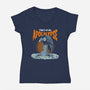 Techno Apocalypse-Womens-V-Neck-Tee-P1yu5h