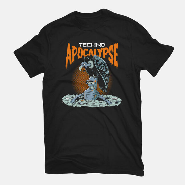Techno Apocalypse-Womens-Fitted-Tee-P1yu5h