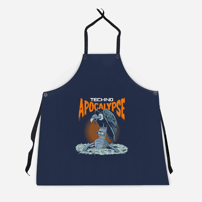 Techno Apocalypse-Unisex-Kitchen-Apron-P1yu5h