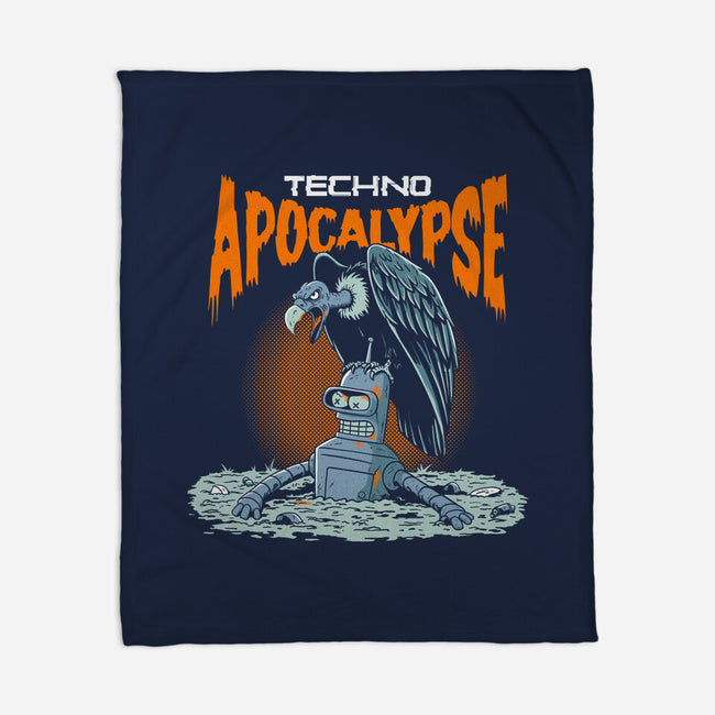 Techno Apocalypse-None-Fleece-Blanket-P1yu5h