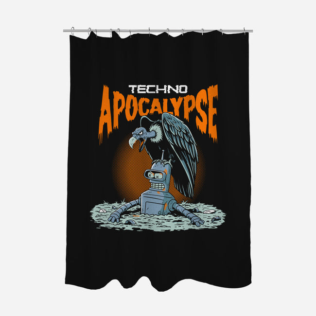 Techno Apocalypse-None-Polyester-Shower Curtain-P1yu5h