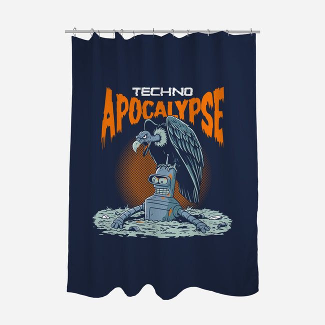 Techno Apocalypse-None-Polyester-Shower Curtain-P1yu5h