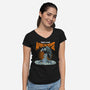 Techno Apocalypse-Womens-V-Neck-Tee-P1yu5h
