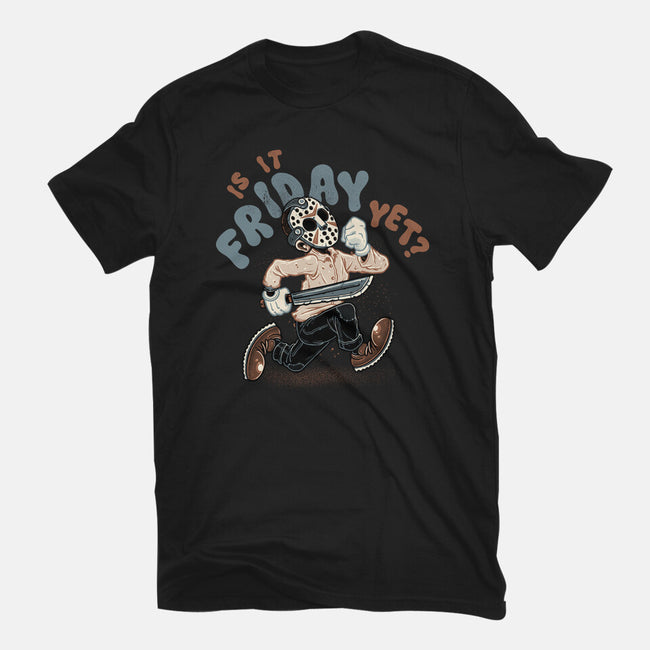 Is It Slasher Friday Yet-Mens-Basic-Tee-glitchygorilla