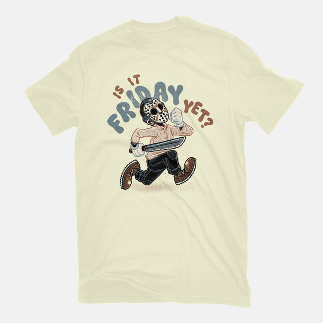 Is It Slasher Friday Yet-Mens-Basic-Tee-glitchygorilla