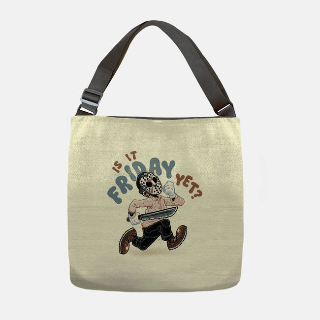 Is It Slasher Friday Yet-None-Adjustable Tote-Bag-glitchygorilla