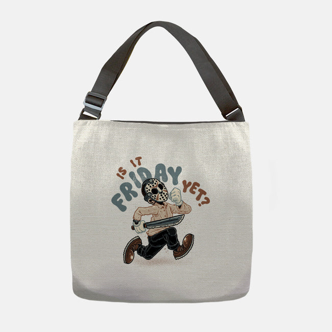 Is It Slasher Friday Yet-None-Adjustable Tote-Bag-glitchygorilla