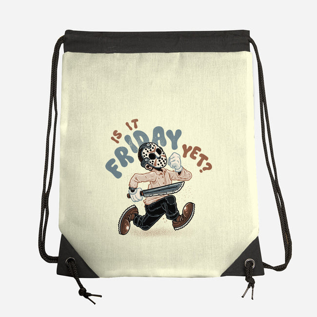 Is It Slasher Friday Yet-None-Drawstring-Bag-glitchygorilla