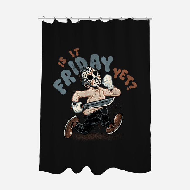 Is It Slasher Friday Yet-None-Polyester-Shower Curtain-glitchygorilla