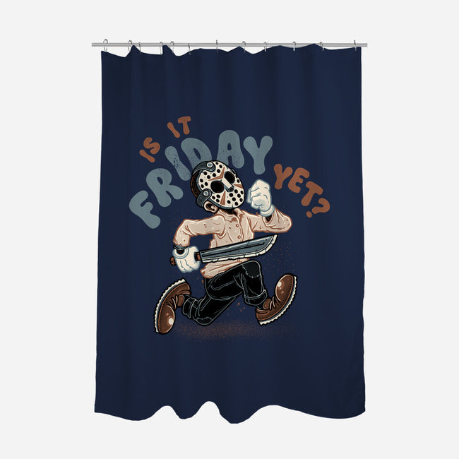 Is It Slasher Friday Yet-None-Polyester-Shower Curtain-glitchygorilla