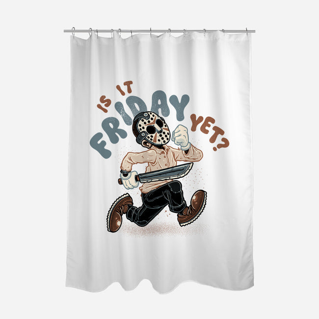 Is It Slasher Friday Yet-None-Polyester-Shower Curtain-glitchygorilla