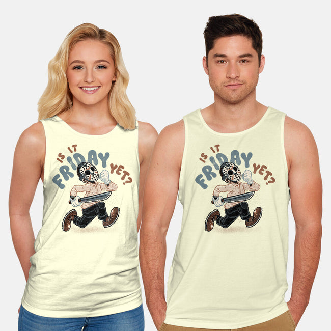 Is It Slasher Friday Yet-Unisex-Basic-Tank-glitchygorilla