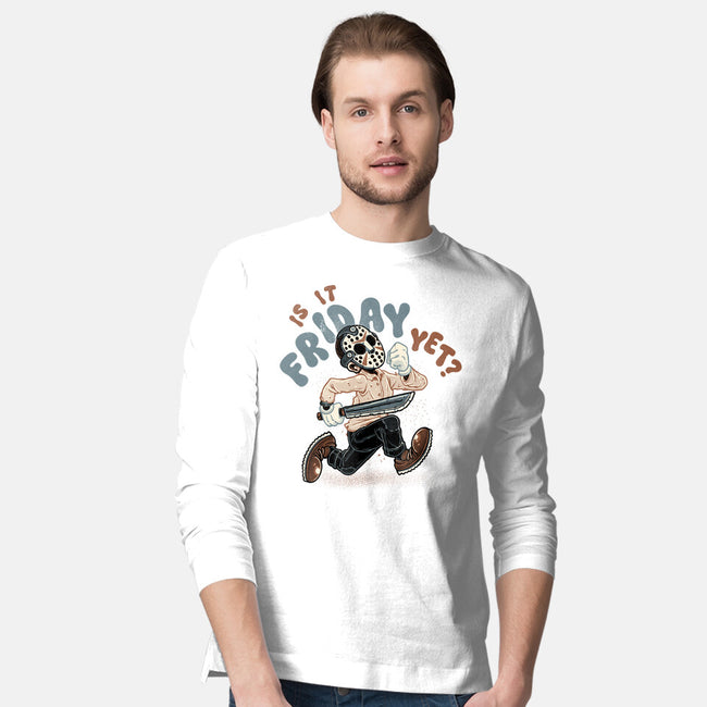 Is It Slasher Friday Yet-Mens-Long Sleeved-Tee-glitchygorilla
