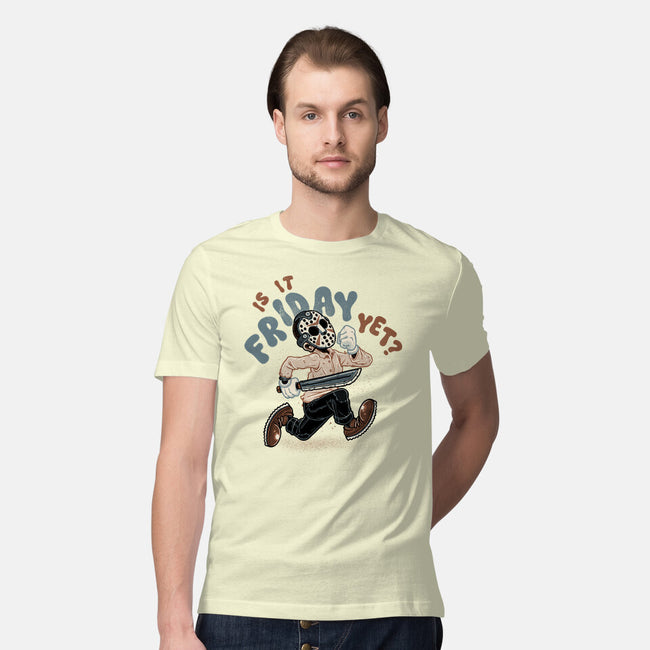 Is It Slasher Friday Yet-Mens-Premium-Tee-glitchygorilla
