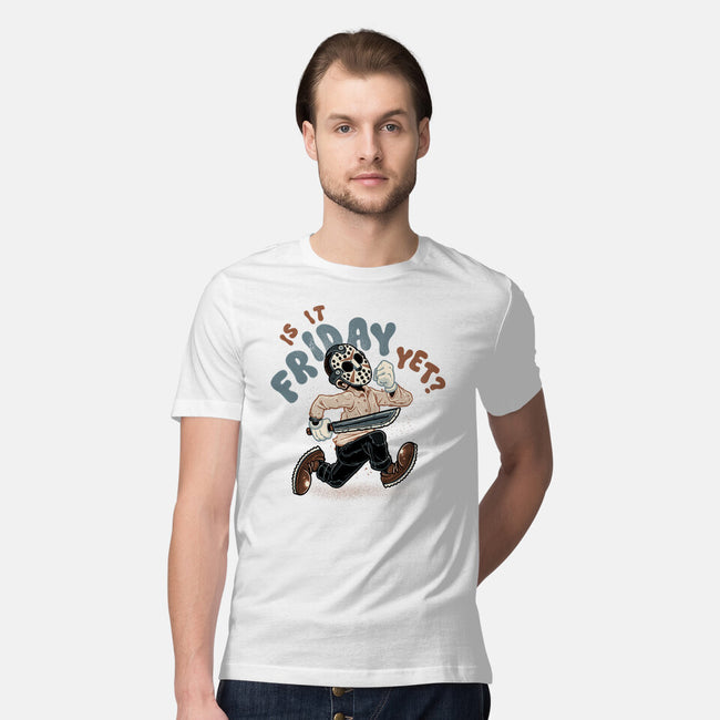 Is It Slasher Friday Yet-Mens-Premium-Tee-glitchygorilla