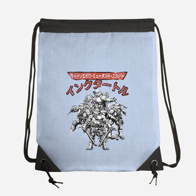 Ninja Squad Sumi-E-None-Drawstring-Bag-Astrobot Invention