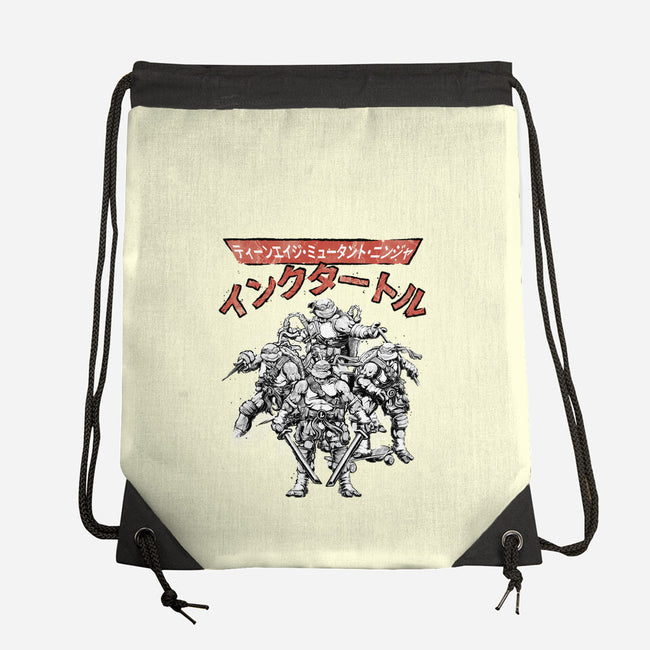 Ninja Squad Sumi-E-None-Drawstring-Bag-Astrobot Invention
