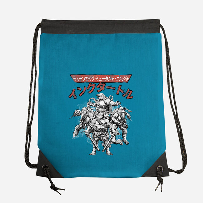 Ninja Squad Sumi-E-None-Drawstring-Bag-Astrobot Invention