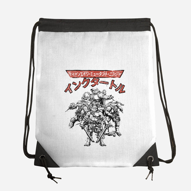 Ninja Squad Sumi-E-None-Drawstring-Bag-Astrobot Invention