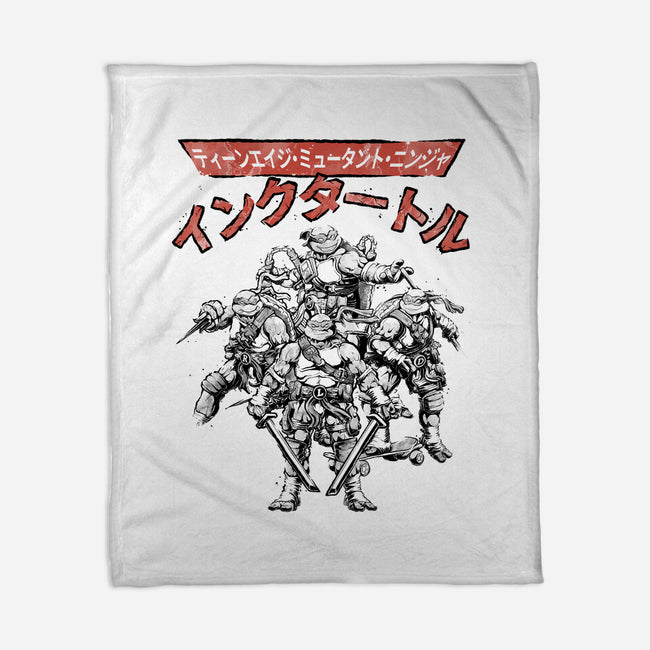 Ninja Squad Sumi-E-None-Fleece-Blanket-Astrobot Invention