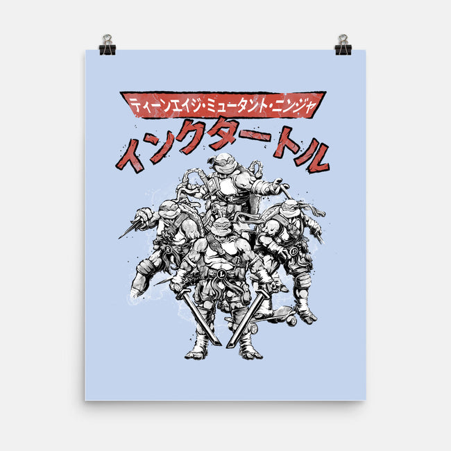Ninja Squad Sumi-E-None-Matte-Poster-Astrobot Invention