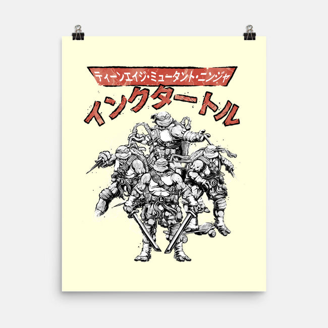 Ninja Squad Sumi-E-None-Matte-Poster-Astrobot Invention