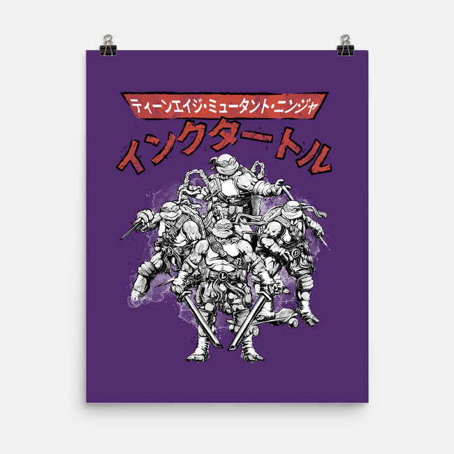 Ninja Squad Sumi-E-None-Matte-Poster-Astrobot Invention