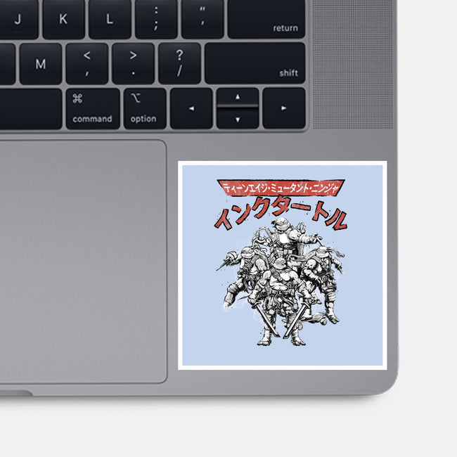 Ninja Squad Sumi-E-None-Glossy-Sticker-Astrobot Invention