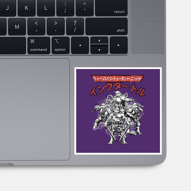 Ninja Squad Sumi-E-None-Glossy-Sticker-Astrobot Invention