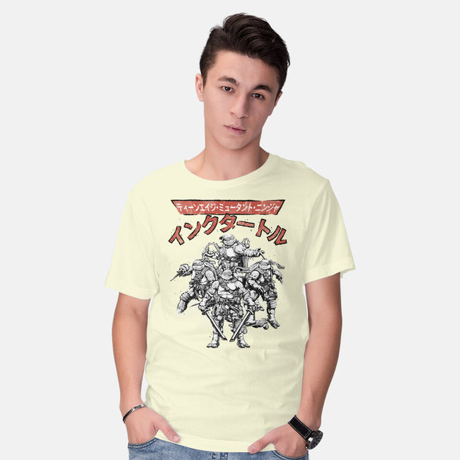Ninja Squad Sumi-E-Mens-Basic-Tee-Astrobot Invention