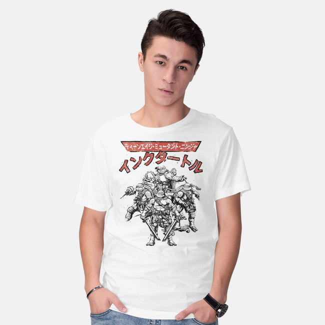 Ninja Squad Sumi-E-Mens-Basic-Tee-Astrobot Invention