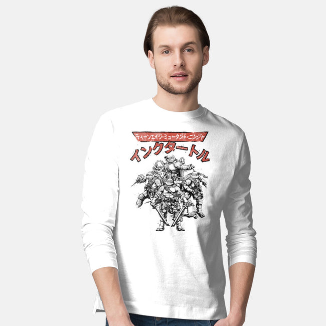 Ninja Squad Sumi-E-Mens-Long Sleeved-Tee-Astrobot Invention