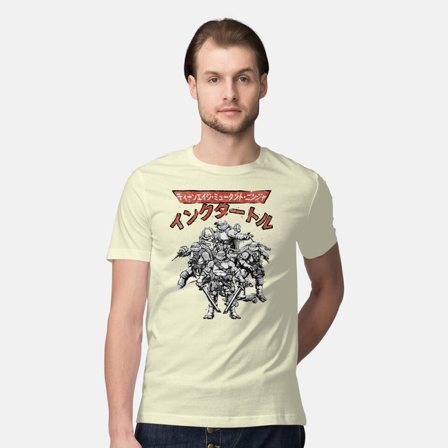 Ninja Squad Sumi-E-Mens-Premium-Tee-Astrobot Invention
